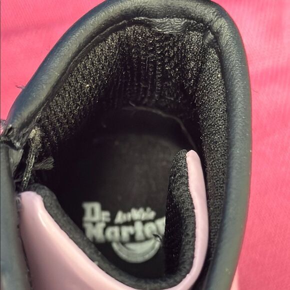 Dr. Martens Glossy Pink Ankle Boots - Picture 7 of 8